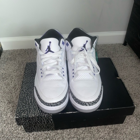 Jordan 3 Iris / Size 9 / White, purple - Picture 3 of 6
